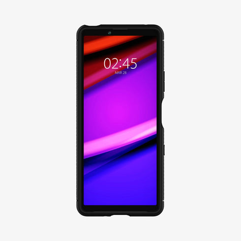 ACS02841 - Sony Xperia 1 III Case Rugged Armor in matte black showing the back